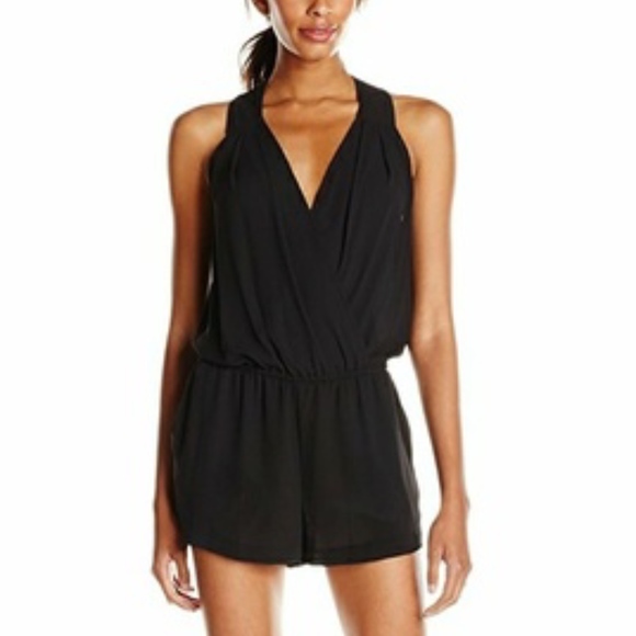 BCBGMaxAzria Pants - BCBGMaxAzria Black Thalia Romper